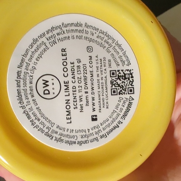 DW Lemon Lime Cooler Candle NWT - Picture 2 of 2